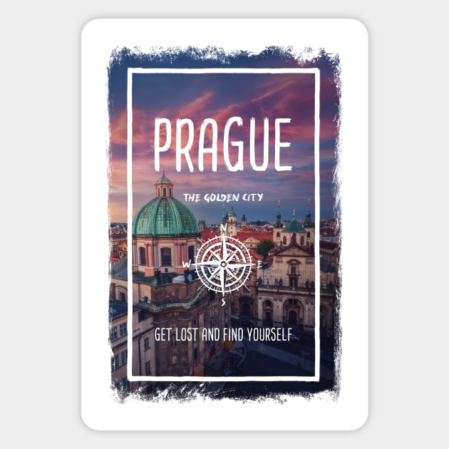 Prague, Czech Republic, the golden city Magnet by psychoshadow